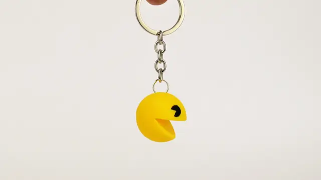 Pacman Keychain — modelo 3D