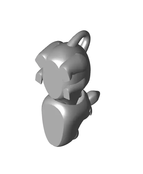 Flexi dog keychain — modelo 3D
