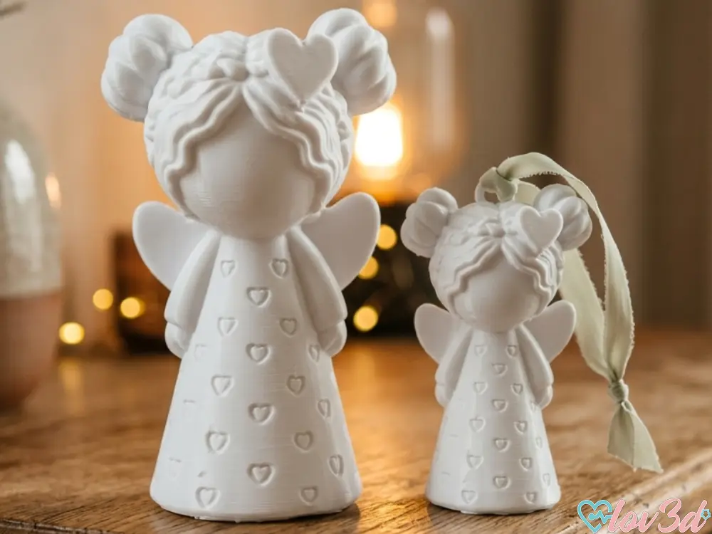 Cute Guardian Angel Figures — modelo 3D