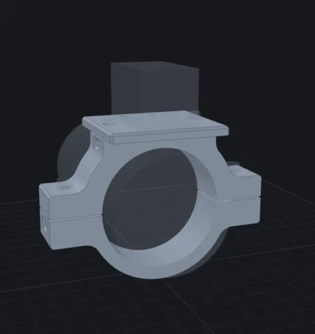 50mm Viewfinder Holosun Red Dot Sight Mount — modelo 3D