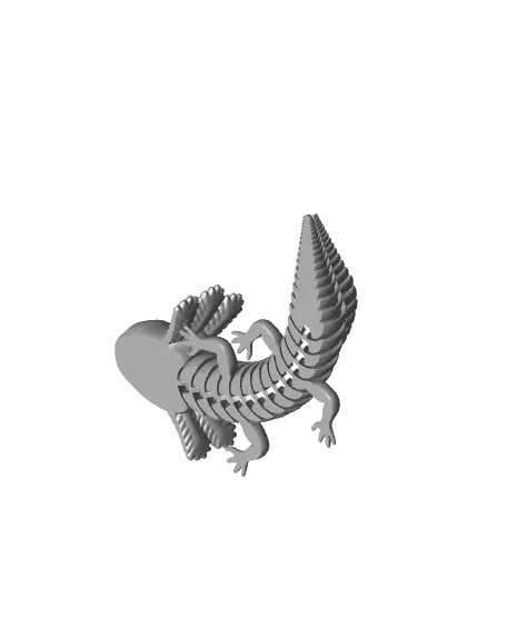 Cute Articulated Axalotl — modelo 3D