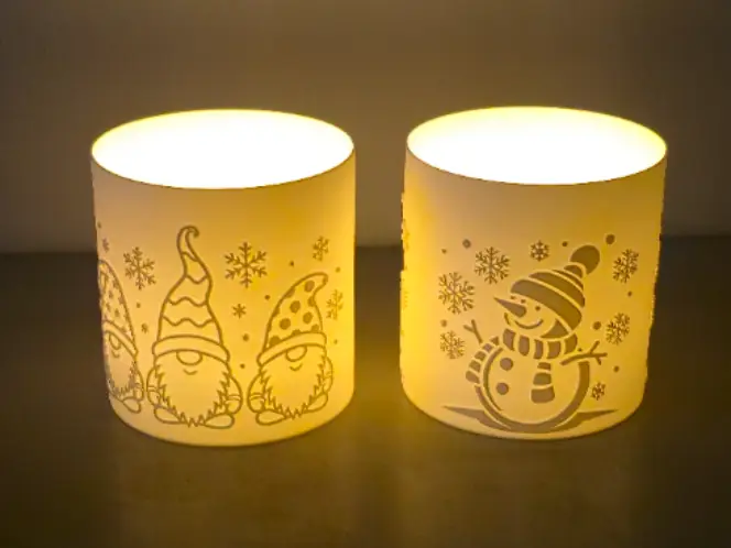 Weihnachtlicher Teelichtbecher 1 — modelo 3D