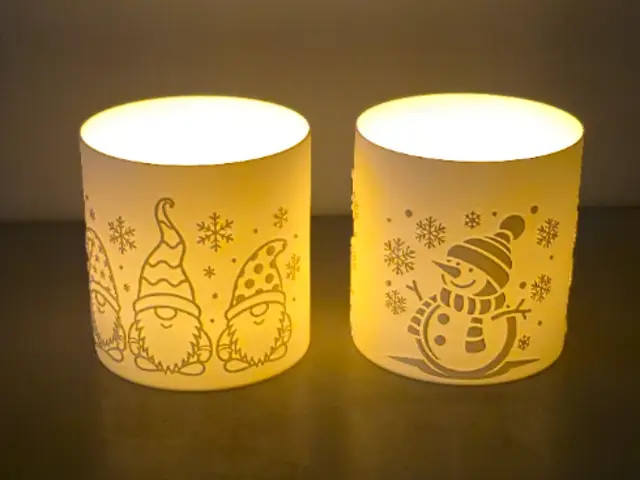 Weihnachtlicher Teelichtbecher 1 — modelo 3D
