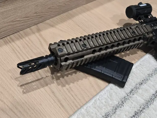 Aggressive Spiral Flash Hider Airsoft 14mm neg — modelo 3D