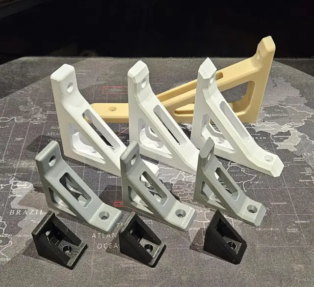 Any Size Parametric 90 Degree Shelf Bracket / Corner Bracket. Imperial & metric! — modelo 3D