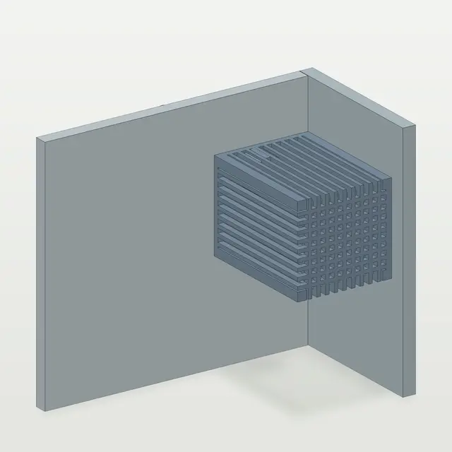 Quiet Outlet Diffuser for Rear-Filter Aquariums — modelo 3D