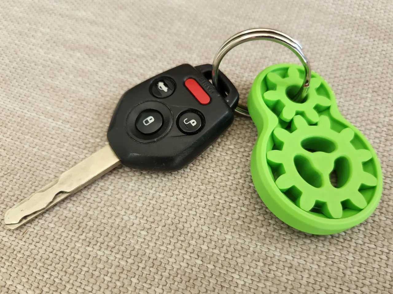 Gear Fidget Keychain Tag — modelo 3D