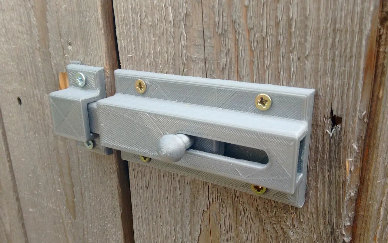 Sliding Door bolt Print fully assembled — modelo 3D