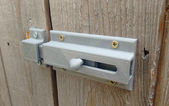 Sliding Door bolt Print fully assembled — modelo 3D