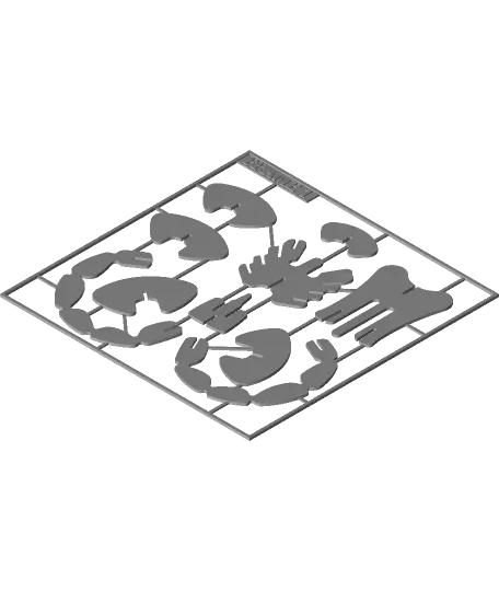 Scorpion kitcard puzzle — modelo 3D