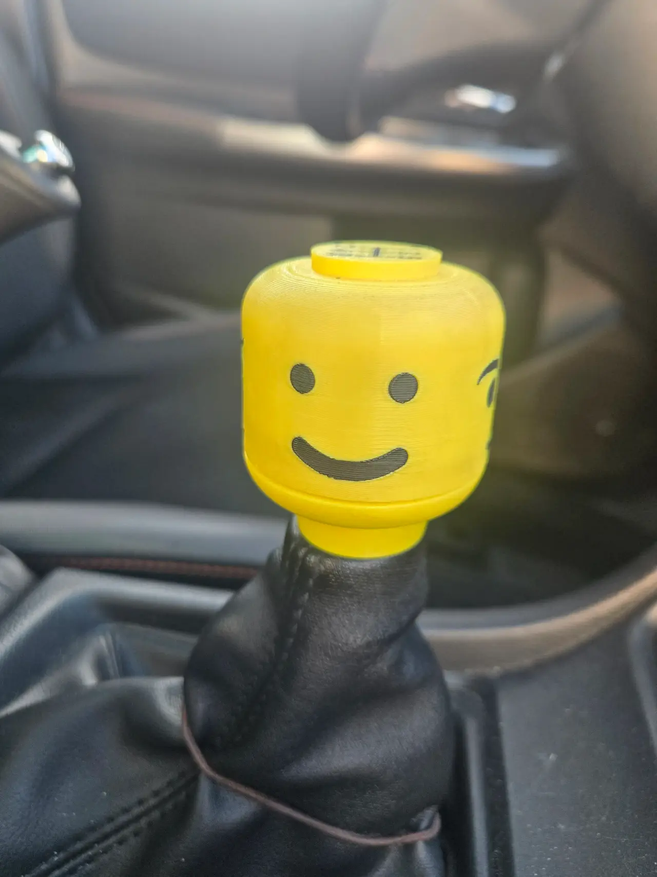 Lego man head Gearshft nob — modelo 3D