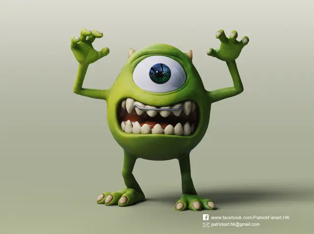 Mike Wazowski(Monsters University) — modelo 3D
