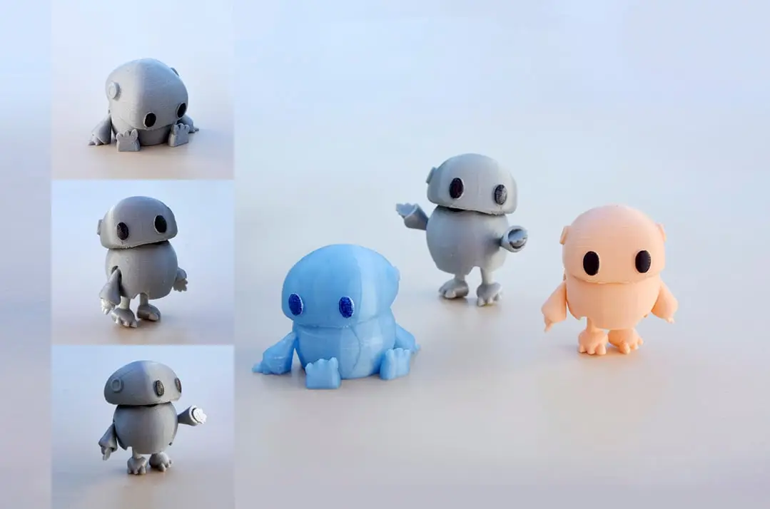 Wip: Tiny articulated bot — modelo 3D
