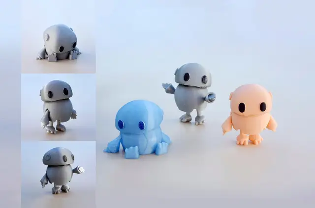 Wip: Tiny articulated bot — modelo 3D