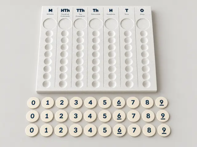 Place Value Board Millions to Ones + Number Discs — modelo 3D