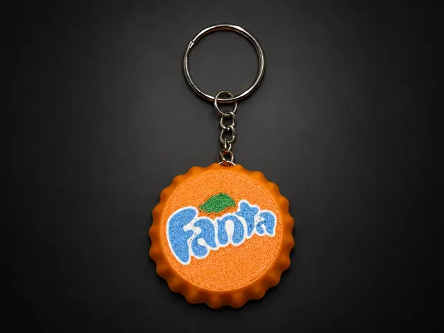 Fanta Bottle Cap Keychain - Collect Them All — modelo 3D