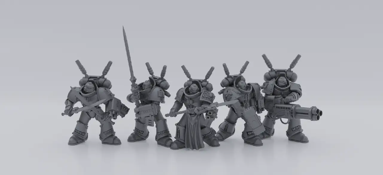 Teleporting Squad of Silvery Knights Remix — modelo 3D