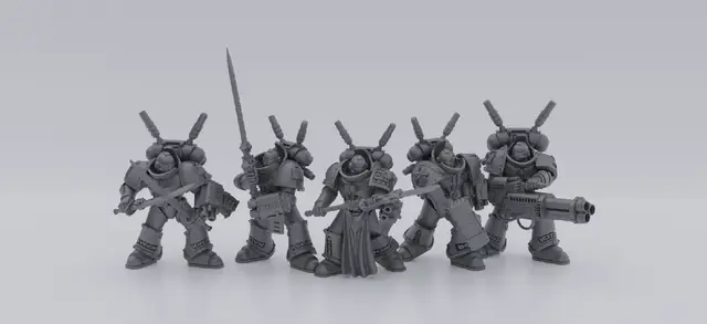 Teleporting Squad of Silvery Knights Remix — modelo 3D