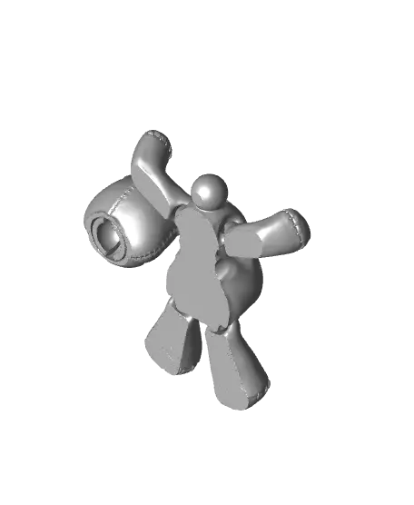 "Stitches" the Articulated Teddy Bear — modelo 3D