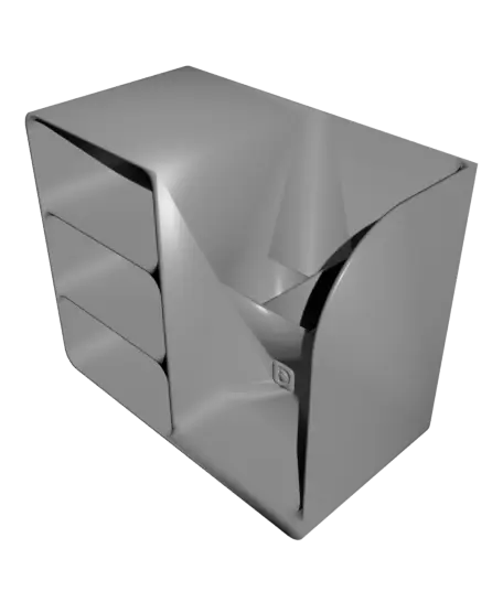Modern Minimalist Desk Organizer | Japandi Style — modelo 3D