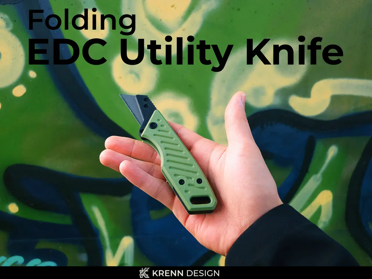 Folding EDC Utility Knife — modelo 3D