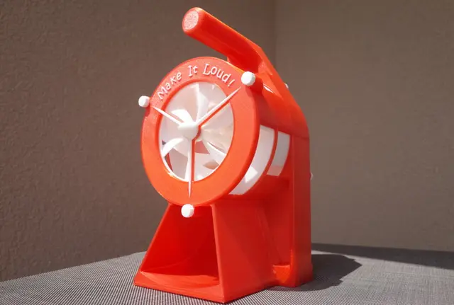 Air Raid Siren - hand crank version 2 — modelo 3D
