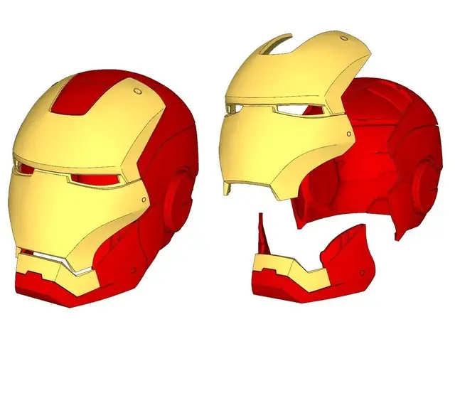 iron man helmet (wearable) — modelo 3D