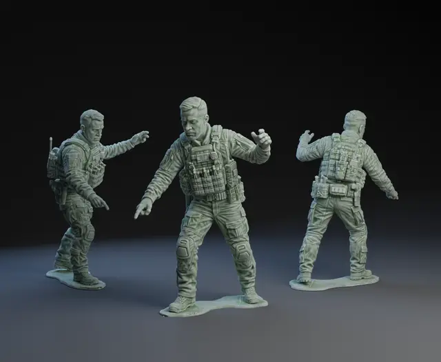 Brigadier General Andriy Biletskyi : Little Green Army Men — modelo 3D