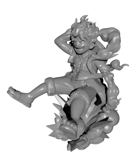 Luffy Gear 5 Joyboy Figure | One Piece Sun God Nika Statue | Anime | Epic Manga — modelo 3D