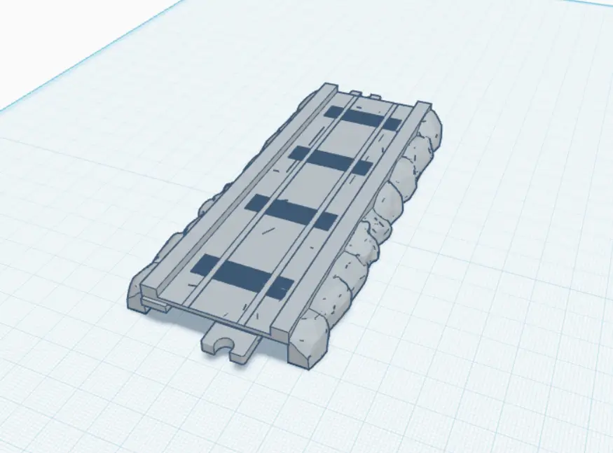 ERTL Straight Track Section — modelo 3D