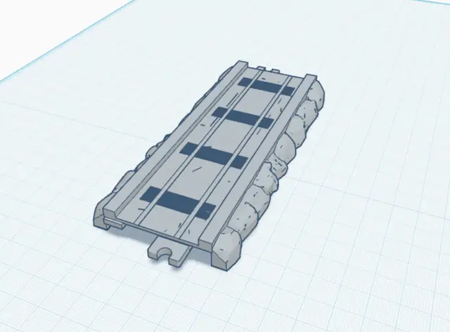 ERTL Straight Track Section — modelo 3D