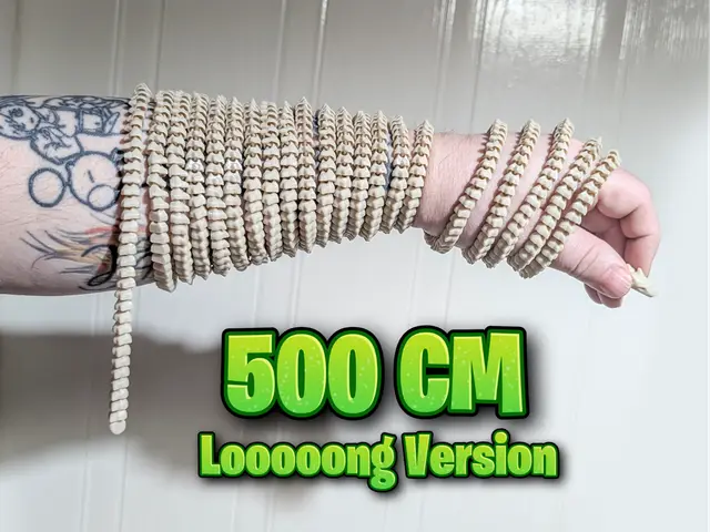 500cm Tiny Flexi Spiny Dragon — modelo 3D