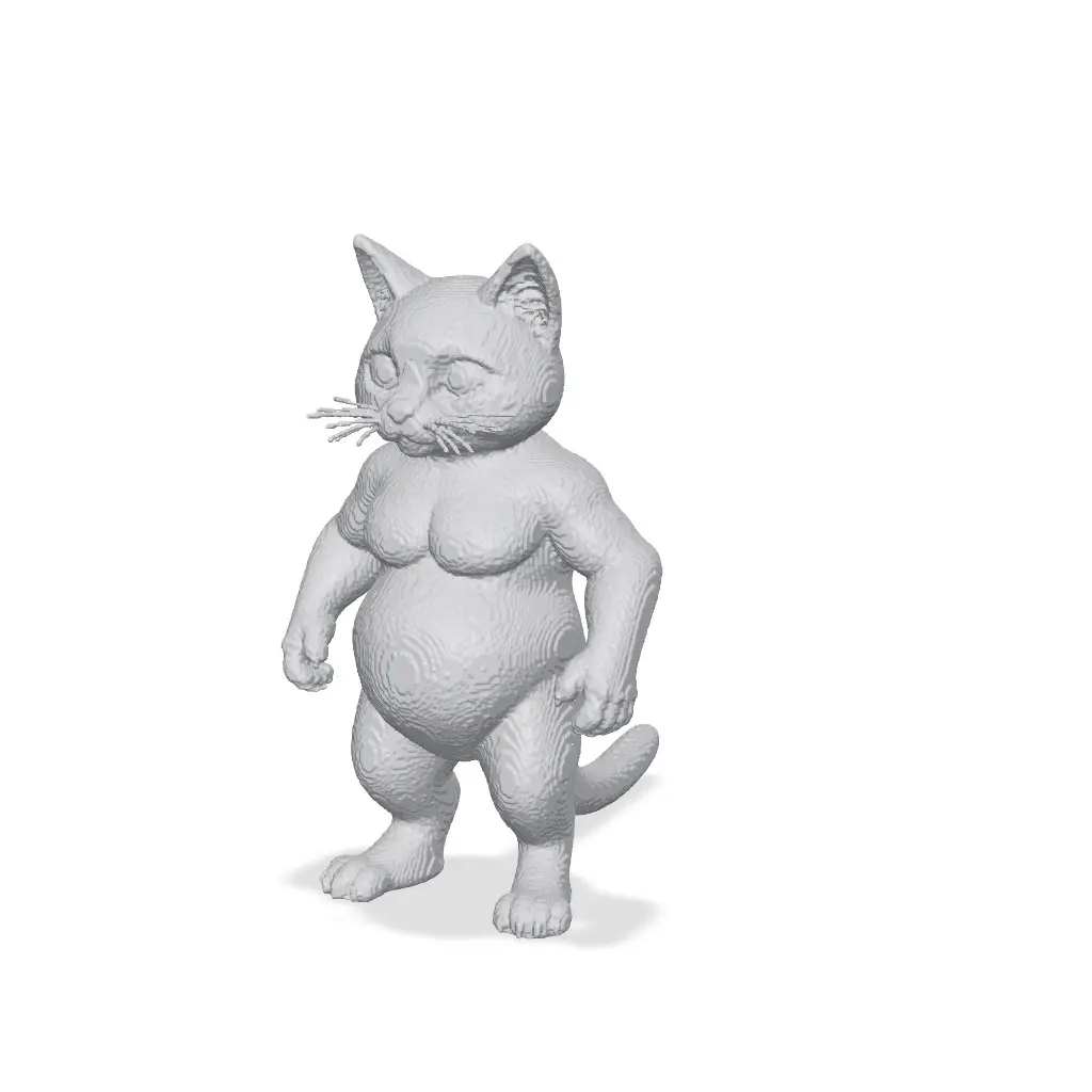 Tabby Cat Character - SupaVoxel AI — modelo 3D