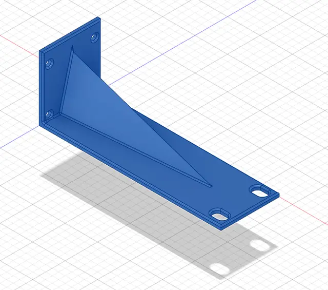 MokerLink POE-G083GS switch 19 inch rack mounting brackets — modelo 3D