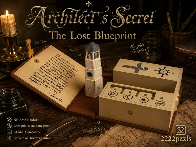 The Lost Blueprint | Sequential Discovery Puzzle — modelo 3D