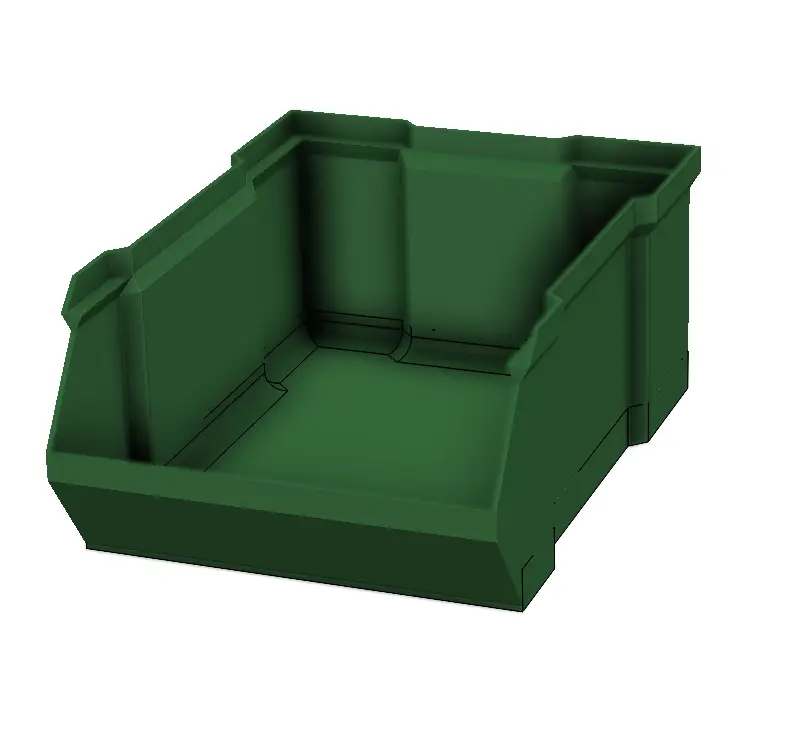 Stackable Box Remix V7 - Thicker, rounded base — modelo 3D