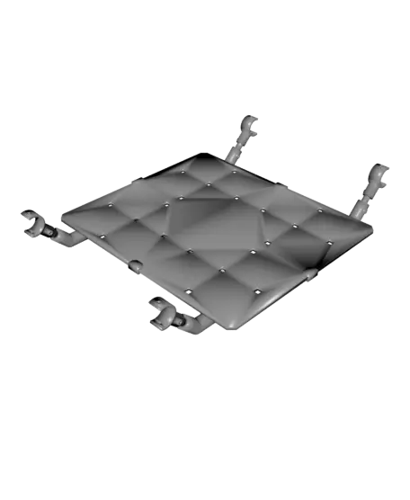Modular Deck System for 3D Printed RC Catamaran Utility Boat — modelo 3D
