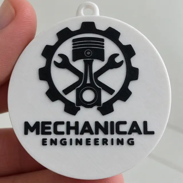Mechanical Engineering Keychain — modelo 3D