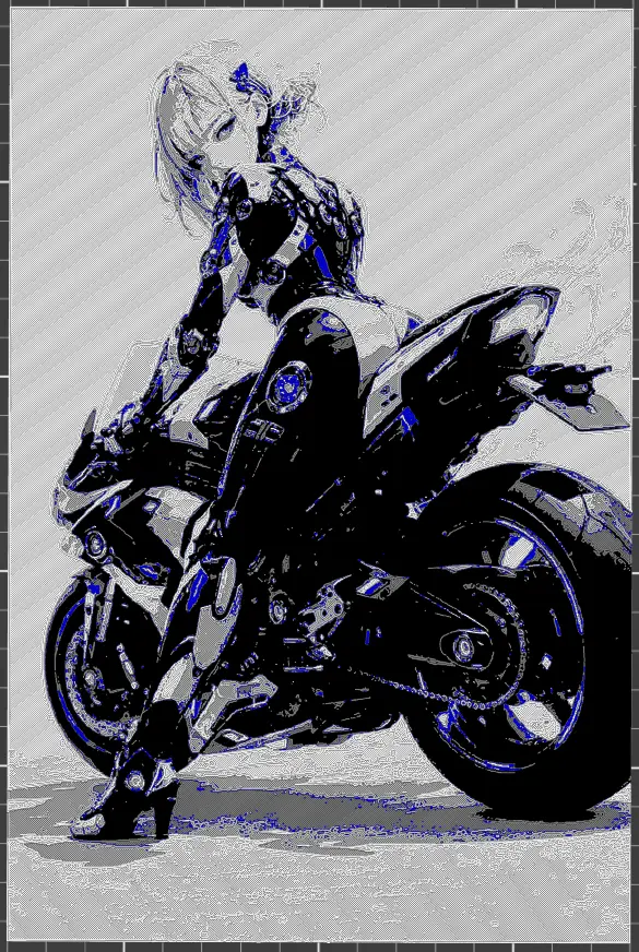 Motor-bike Girl 2 - Hueforge — modelo 3D