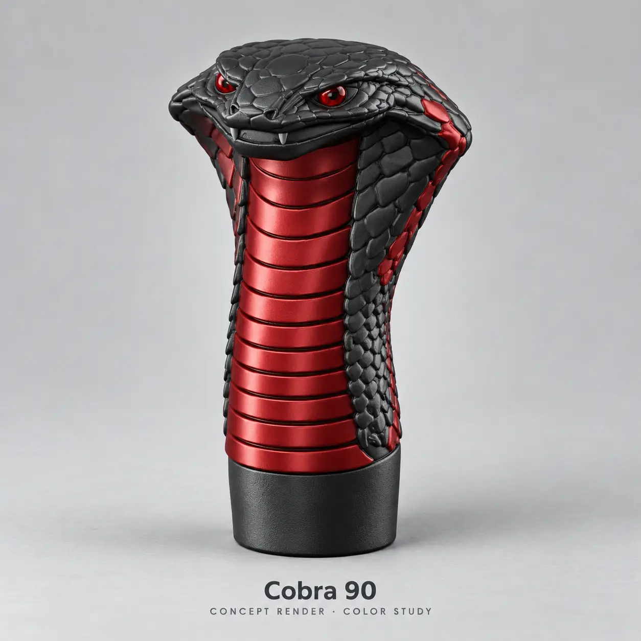 Cobra 90 – Thrustmaster TH8S Shifter Knob + Adapter — modelo 3D