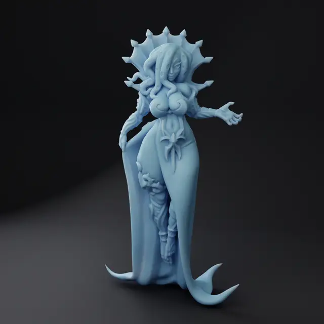 Flaya, Lilithid Mind Seducer ( Female Mindflayer / Illithid / Aberration ) — modelo 3D