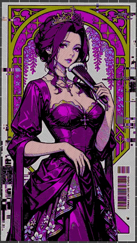 Purple princess - Hueforge — modelo 3D