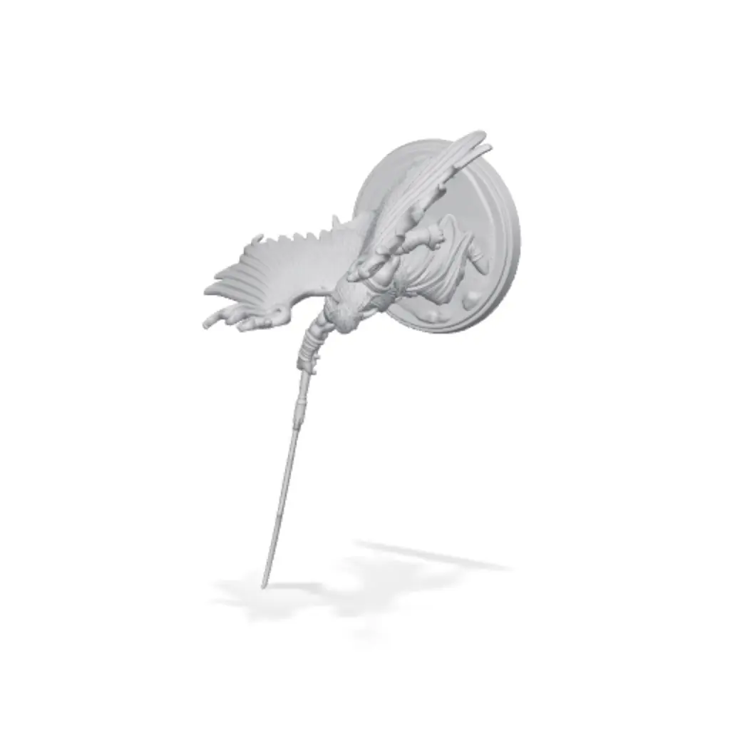 Abezethibou Fallen Winged Angel Fantasy Miniature — modelo 3D