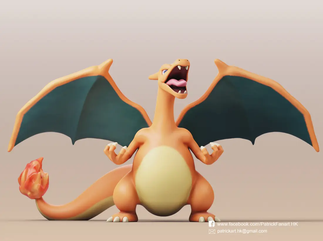 Charizard(Pokemon) — modelo 3D