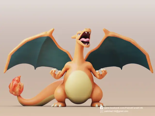 Charizard(Pokemon) — modelo 3D