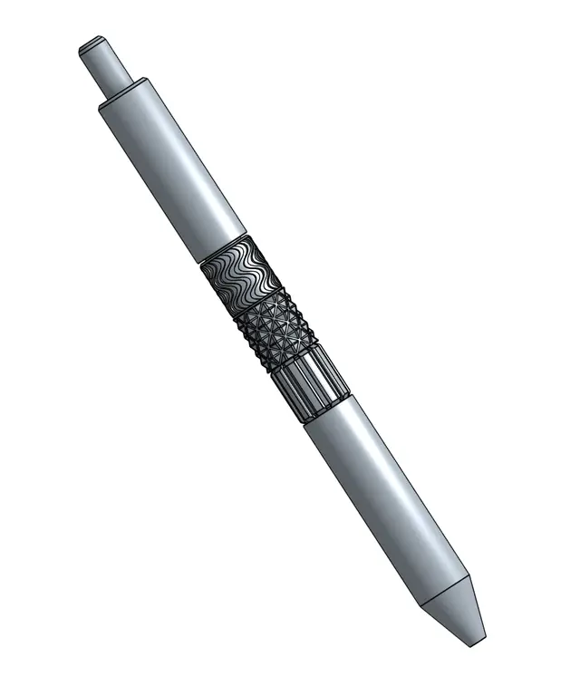 Fidget clicky pen compatible with Pentel Energel liquid gel ink pen — modelo 3D
