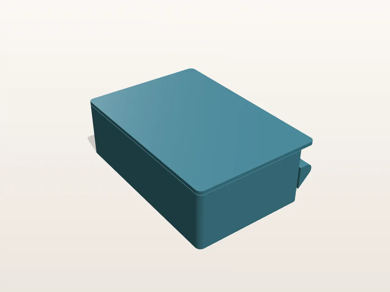 Print-in-Place Hinged Box – 100×60×30 mm Free STL — modelo 3D