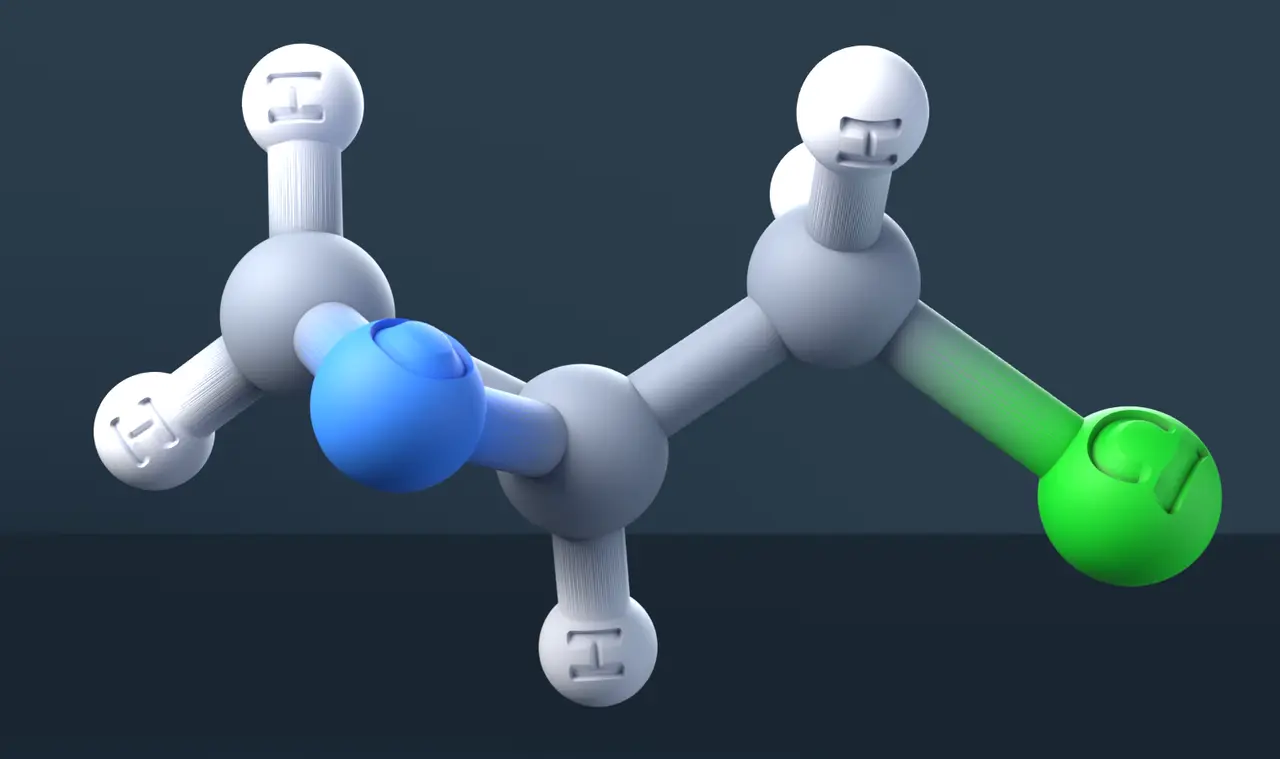 Epichlorohydrin 3D Model — CAS 106-89-8 — modelo 3D