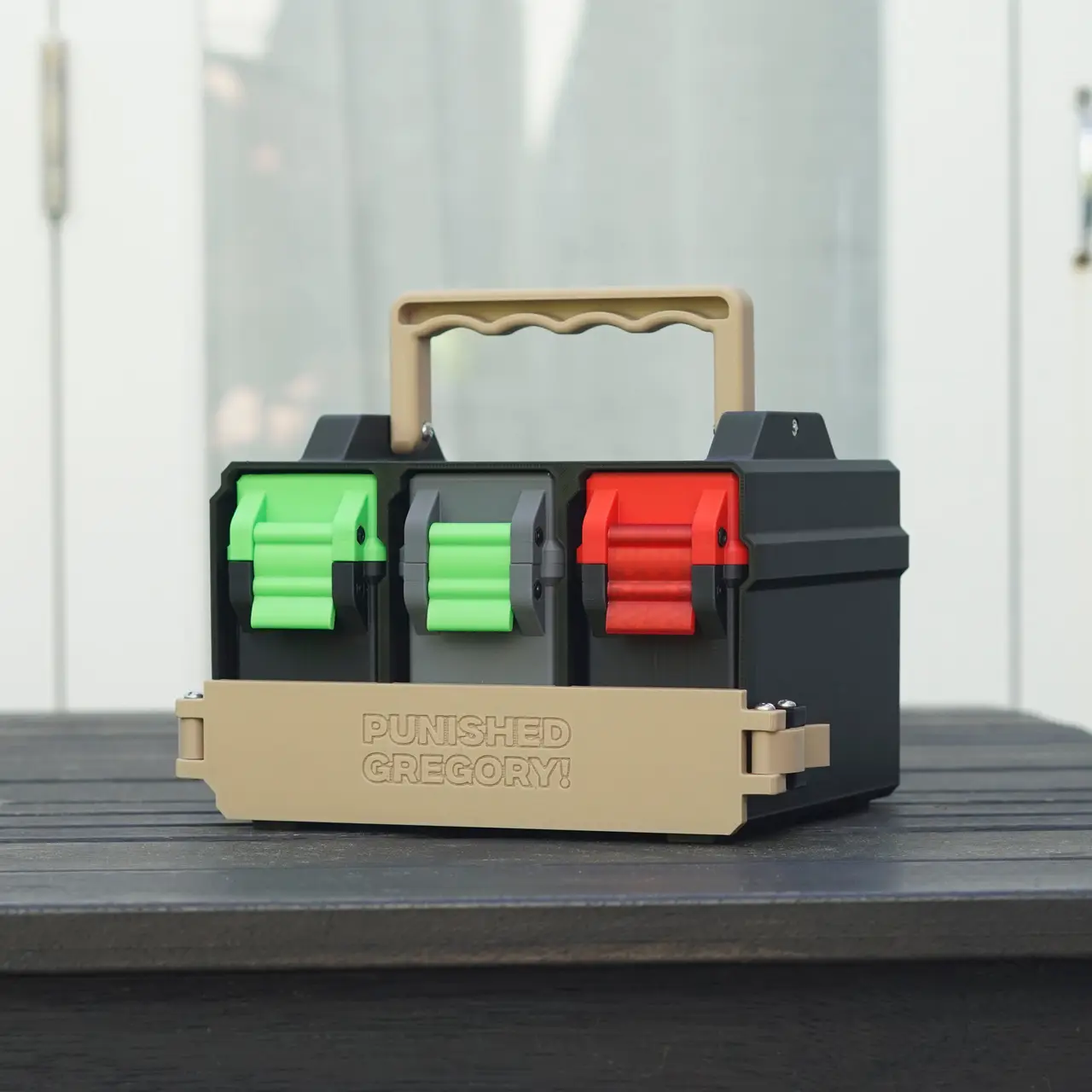 Commander Caddy - Holds 3 Commander Deck Boxes — modelo 3D