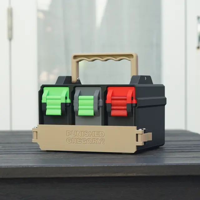 Commander Caddy - Holds 3 Commander Deck Boxes — modelo 3D